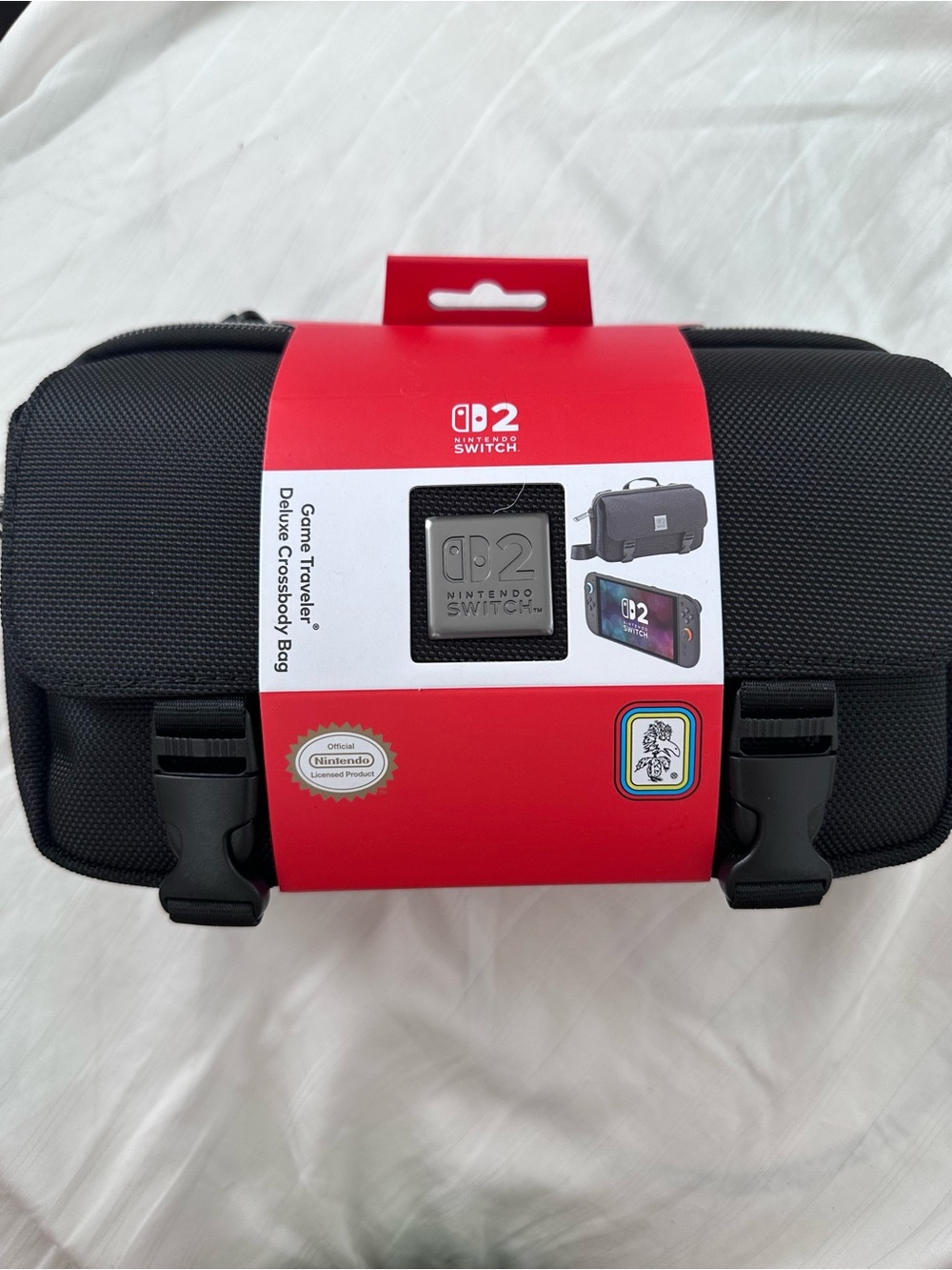 Game Traveler Deluxe Licensed Crossbody Bag Designed for Nintendo Switch 1/2